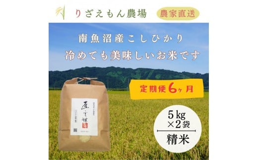 《新米予約受付》【定期便６回×１０kg≪合計６０kg≫】令和７年産　南魚沼産コシヒカリ　白米 １０kg　＼生産農家直送／【2025年10月上旬より順次発送予定】