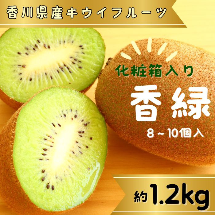 
            香緑（キウイフルーツ）1.2kg（ 8～10個） 化粧箱入り【予約受付中！令和7年11月中旬頃より発送！】【A-111】
          