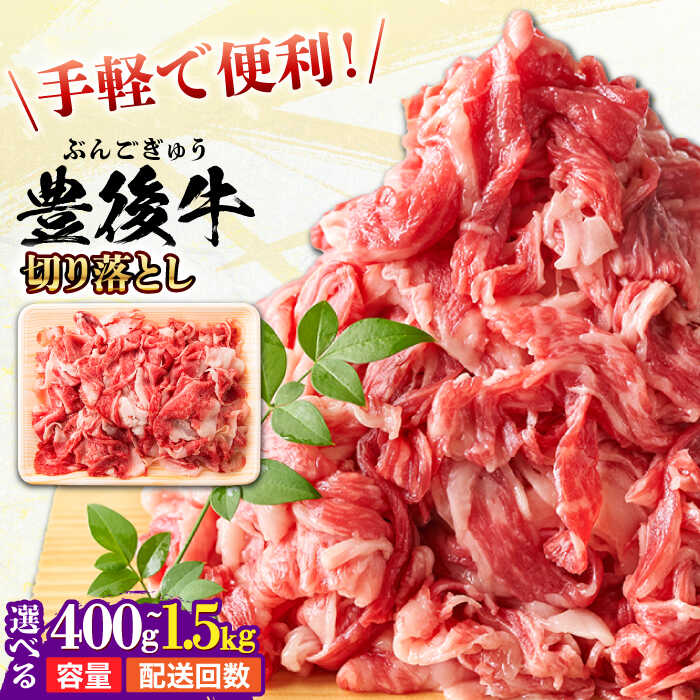 【ふるさと納税】【選べる容量・回数】 おおいた豊後牛 牛肉 切り落とし 400g〜1.5kg 豊後牛 大分和牛 和牛 おおいた和牛 牛肉 牛丼 薄切り 牛 焼き肉 すき焼き 赤身 冷凍 人気 焼き肉 日田市 / 株式会社MEAT PLUS [AREI1-005,AREI038-052]