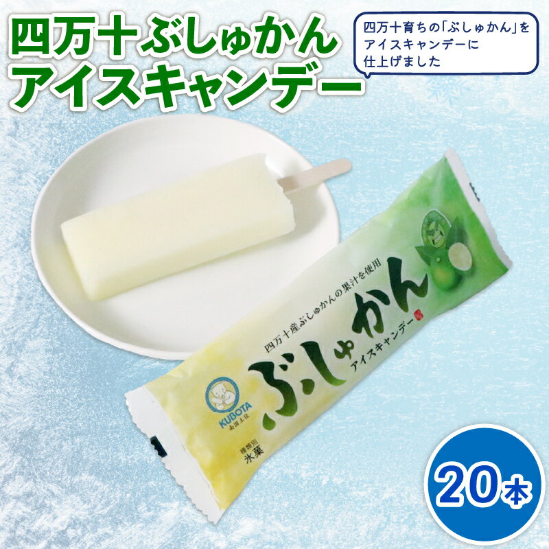 【ふるさと納税】 四万十ぶしゅかんアイスキャンデー80ml×20本 | アイスクリーム アイスキャンディー 人気 フルーツアイス アイスセット 詰め合わせ スイーツ ジェラート 久保田食品 高知県 南国市