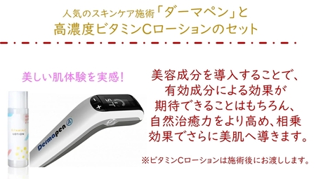 ダーマペン体験と特製ビタミンCローションセット｜美容皮膚科 美容医療 美肌治療 アンチエイジング お試し チケット [0287]