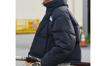 ショート バブルダウンジャケット Mサイズ BLACK アウトドア 上着 防寒 岐阜市 / 水甚[ANHZ012]