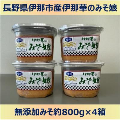 ふるさと納税 伊那市 伊那華のみそ娘　みそ　800g×4個セット