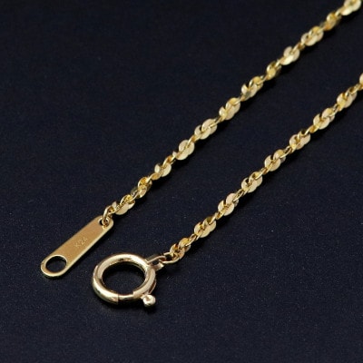 K24純金クラリスチェーンブレスレット18cm【配送不可地域：沖縄県】