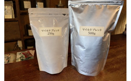 「珈」Bマイルドブレンド 500g コーヒー粉 コロンビア 【飲みやすい深煎り】と 紀州ネルドリッパー