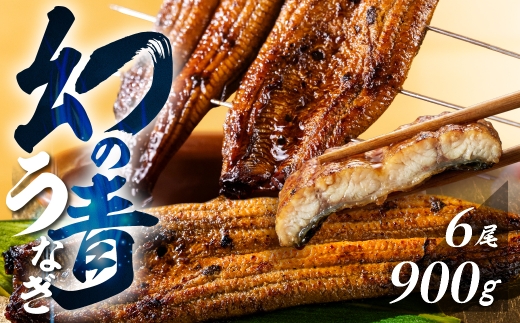 【すぐにお届け/冷凍】厳選 高級 青うなぎ 6尾 蒲焼 900g