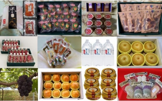 【定期便】山陰浜田から厳選定期便（12回コース） 定期 12回 厳選 セット 米 お米 ドライフルーツ 干柿 ジャム 純天然水 水 果物 梨 赤梨 ぶどう 柿 西条柿 蜂蜜 百花蜜 餅 【032_1578】