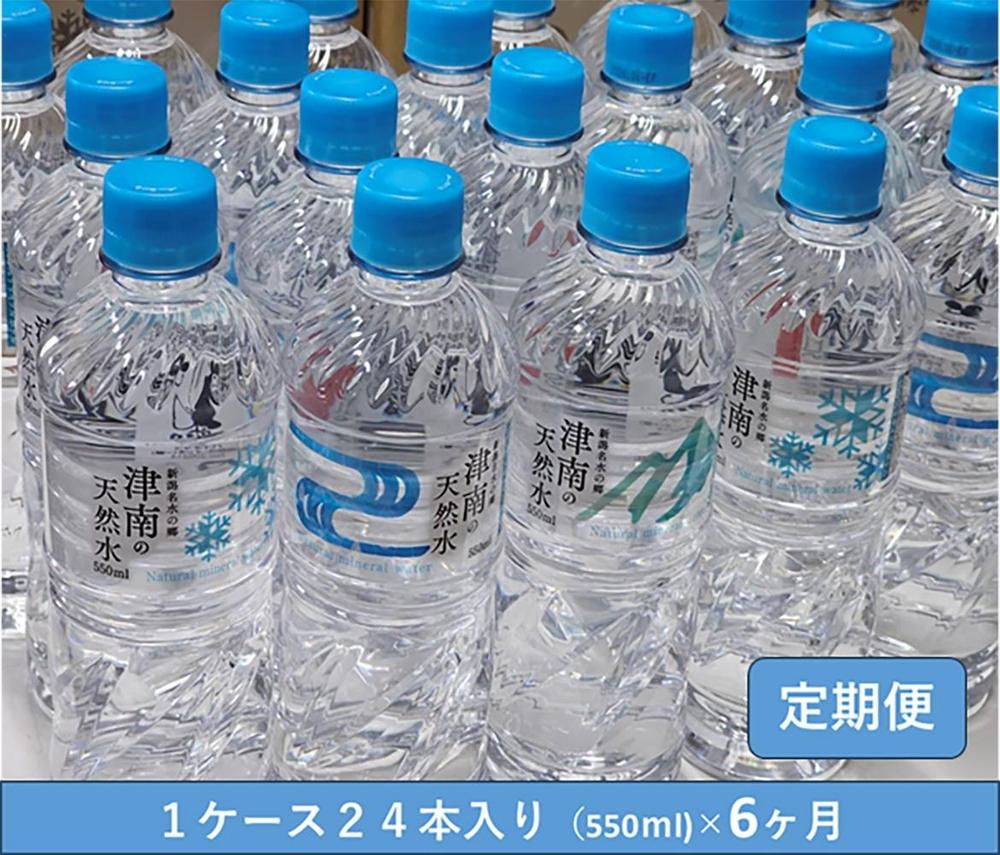 【6ヶ月定期便】魚沼名水の郷 津南の天然水 550ml×24本