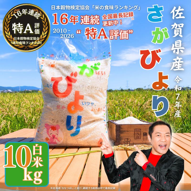 令和7年産 佐賀県産 さがびより 白米 10kg（5kg×2袋）おこめ 米 ：B290-013