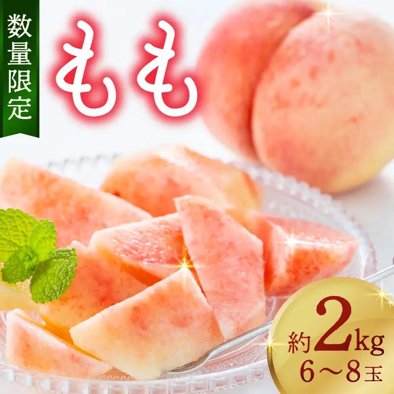 桃【数量限定】京都丹後市産 桃 約2kg (6～8玉) (2026年7月中旬～発送）