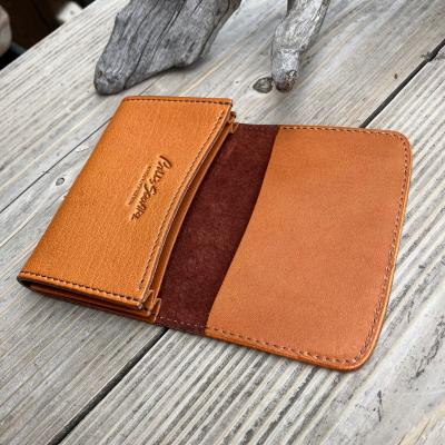 ふるさと納税 東広島市 【広島ジビエレザー×広島東洋カープ】東広島産鹿革使用　名刺入れ/カード入れ　ヴィンテージキャメル |  | 02