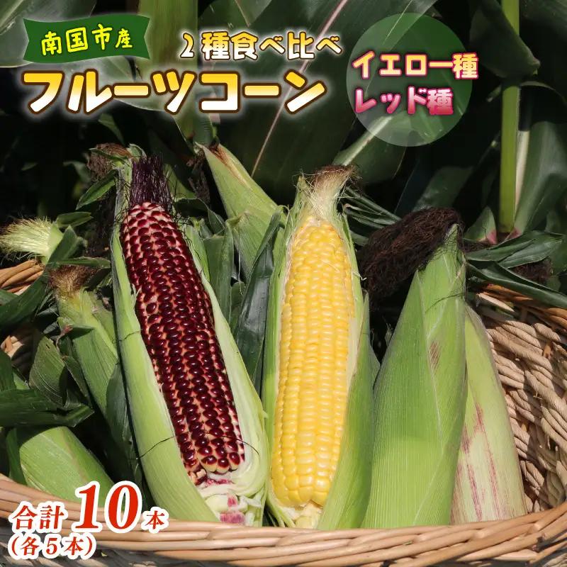 【2027年先行予約】とうもろこし 2種食べ比べ 10本 (イエロー レッド) とうもろこし スイートコーン
