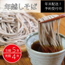 【ふるさと納税】製麺所直送！ 年越し生そばセット（生麺5食・乾麺4食分）　年末限定製造｜つゆ・薬味付き【長野県信濃町】