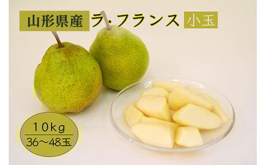 《先行予約 2025年度発送》【山形県産】小玉ラ・フランス10kg（36～48玉/M～2Lサイズ）  なし ナシ 梨 デザート フルーツ 果物 くだもの 果実 食品 山形県 FSY-0882