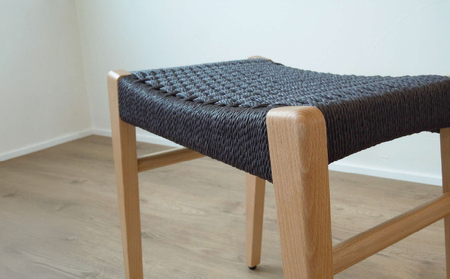 Sii stool　-ペーパーコードのスツール-【ネイビー】