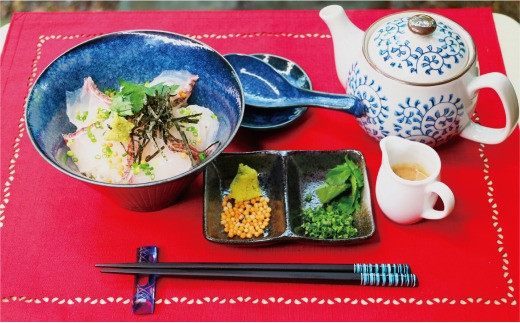 四季の味処【花靖】天然真鯛茶漬け3食入[F4359]