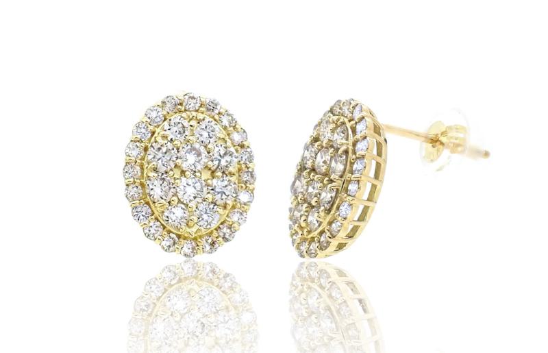 アルカンシェル K18YGダイヤピアス（計 1.0ct）【鑑別書付き ジュエリー プレゼント ギフト ファッション アクセサリー 贈り物 贈答 お祝い 記念日】 J023-3
