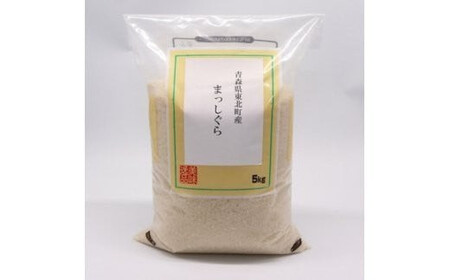 東北町産　まっしぐら　5kg　3か月定期便　計15kg　【02408-0079】