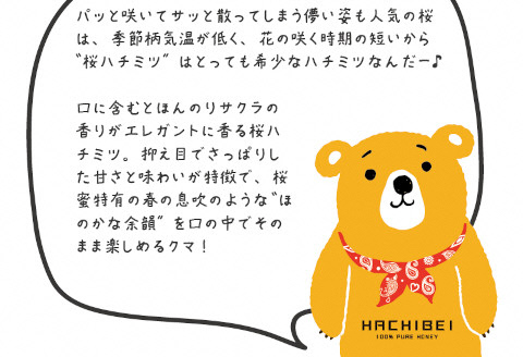 HACHIBEI 阿賀野市産 天然はちみつ 2本セット 1L01008