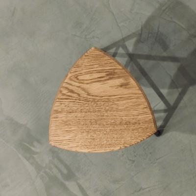 ふるさと納税 和泉市 三角スツール【M】ダーク(オーク+無垢アイアン)花台 |  | 02