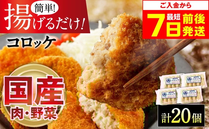 
            【12/14までの入金で年内発送】【スピード発送】モリタ屋オリジナル冷凍コロッケ 計20個(5個入り×4) 惣菜 お弁当 パーティー 揚げ物 冷凍コロッケ 惣菜コロッケ ころっけ コロッケ おかず コロッケコロッケ じゃがいもコロッケ セット 詰め合わせ 手造り 送料無料 プレゼント プチギフト おすすめ お弁当 冷凍食 大阪府高槻市/株式会社ミートモリタ屋 [AOAI038]
          