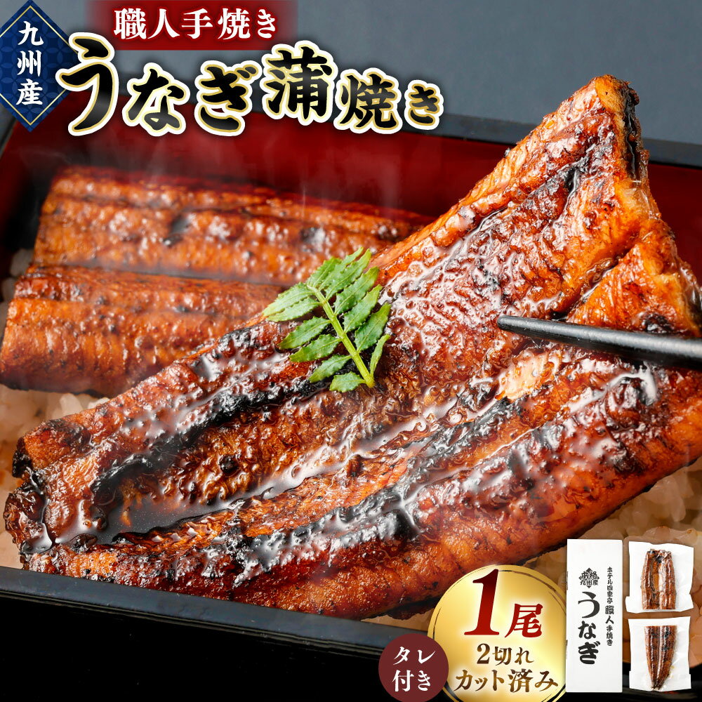 【ふるさと納税】＜職人手焼き九州産 うなぎ 蒲焼き 1尾（2切れ）計130g前後＞ ※入金確認後、翌月末迄に順次出荷します。ウナギ 鰻 宮崎県 高鍋町【冷凍】