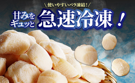 ほたての玉冷 500g（SSサイズ～Lサイズバラエティーセット）