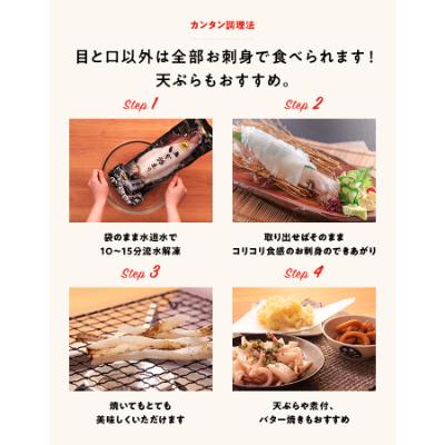 ふるさと納税 唐津市 【CAS凍結】呼子剣先いか活き造り　約120g×3パック |  | 03