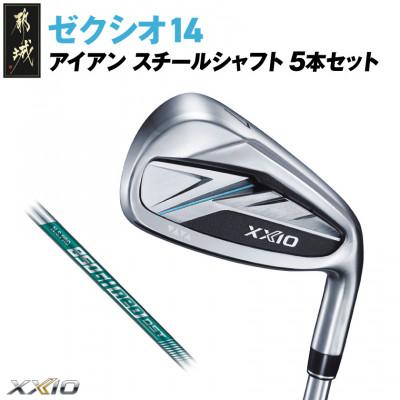 ふるさと納税 都城市 ゼクシオ 14 アイアン スチールシャフト 5本セット【S】