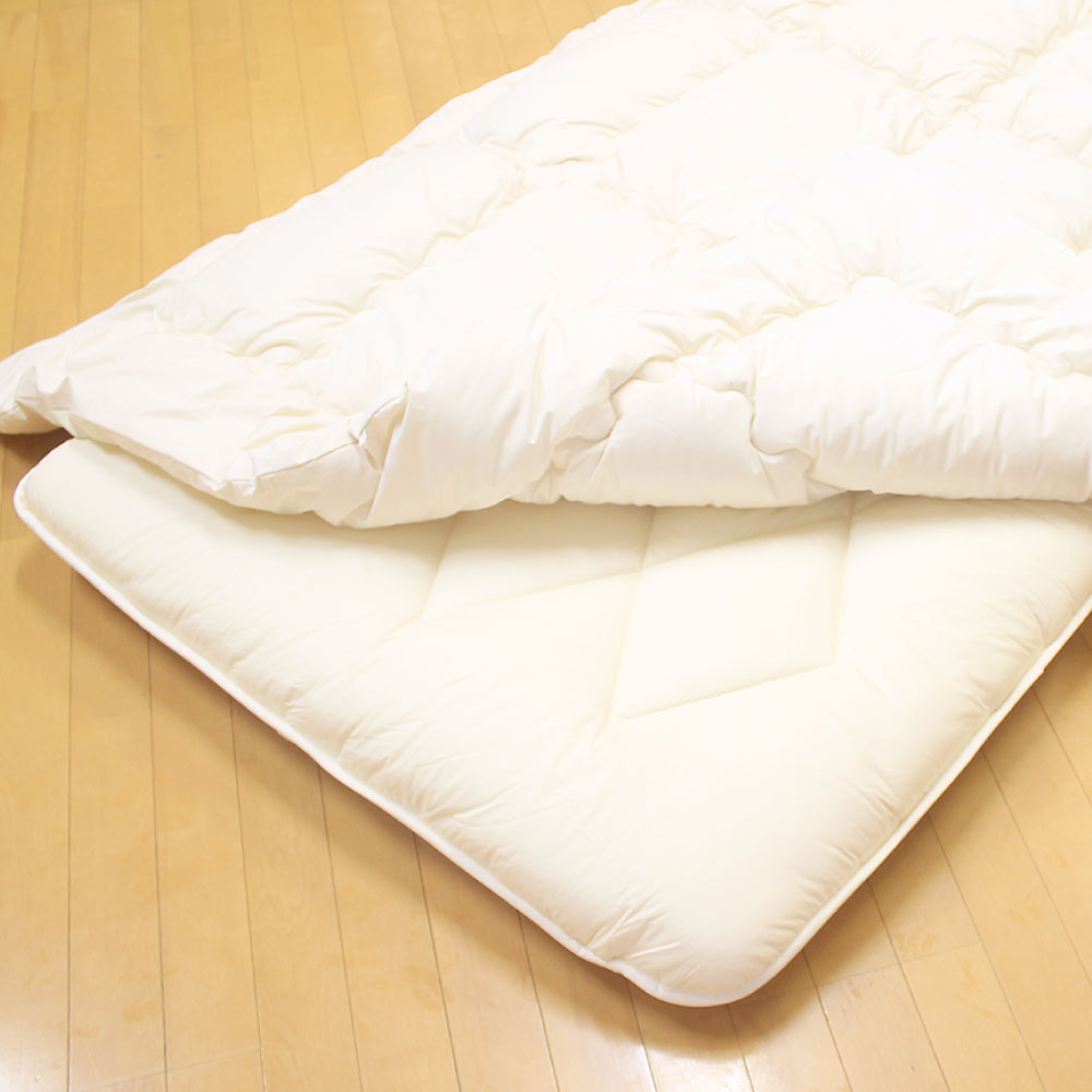 【ふるさと納税】＜選べるサイズ＞お手頃防ダニ掛け布団 シングル / セミダブル / ダブルサイズ 綿100% コットン かけ布団 掛けぶとん ふとん 布団 アレルギー ダニ対策 ホコリ ハウスダスト 洗える 丸洗い可能 寝具 日本製 福岡県 みやま市 送料無料 S68 S69 S70