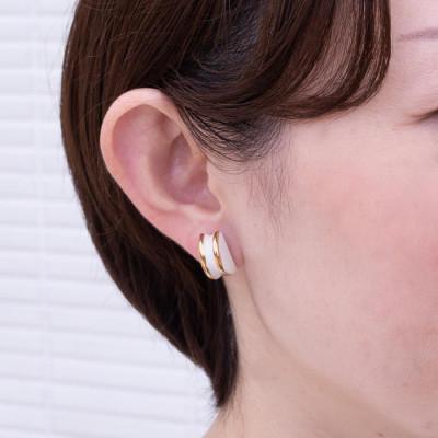 ふるさと納税 多治見市 【美濃焼】 ぷぬイヤリング バニラ 【七窯社】 |  | 01