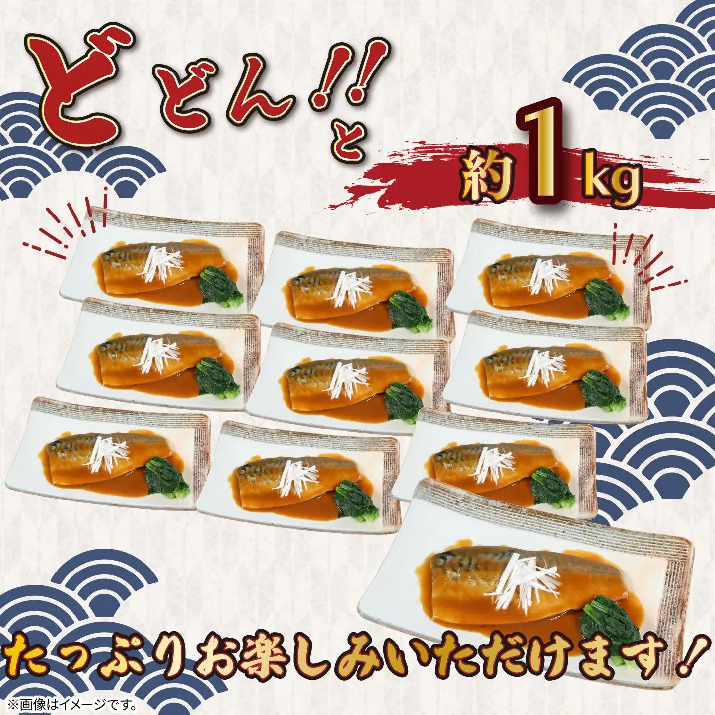 訳あり 骨取り さば味噌煮 10パック 約1kg さば 
