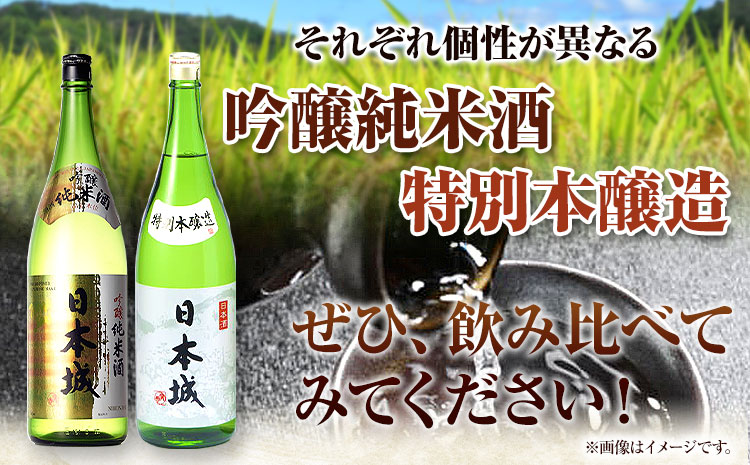 日本城 吟醸純米酒と特別本醸造 1.8L×2本 2種セット 厳選館《90日以内に出荷予定(土日祝除く)》 和歌山県 日高川町 酒 吟醸純米酒 特別本醸造 飲み比べ 3.6L  吟醸純 米 酒(F)