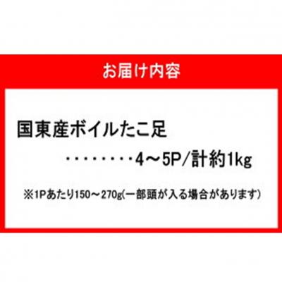 ふるさと納税 国東市 サイズは不揃いでも味は逸品!国東産ボイルたこ足約1kg_2561R |  | 03