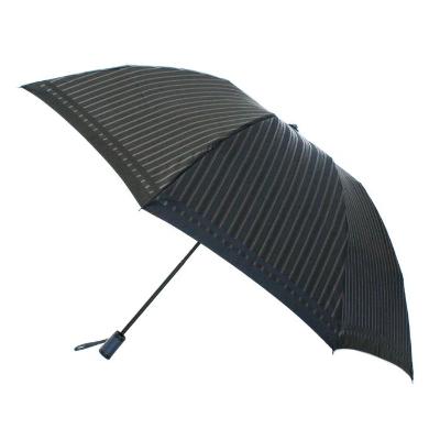ふるさと納税 富士河口湖町 槙田商店【紳士雨傘】折りたたみ傘 Tie Stripe×Plain ブラック |  | 01
