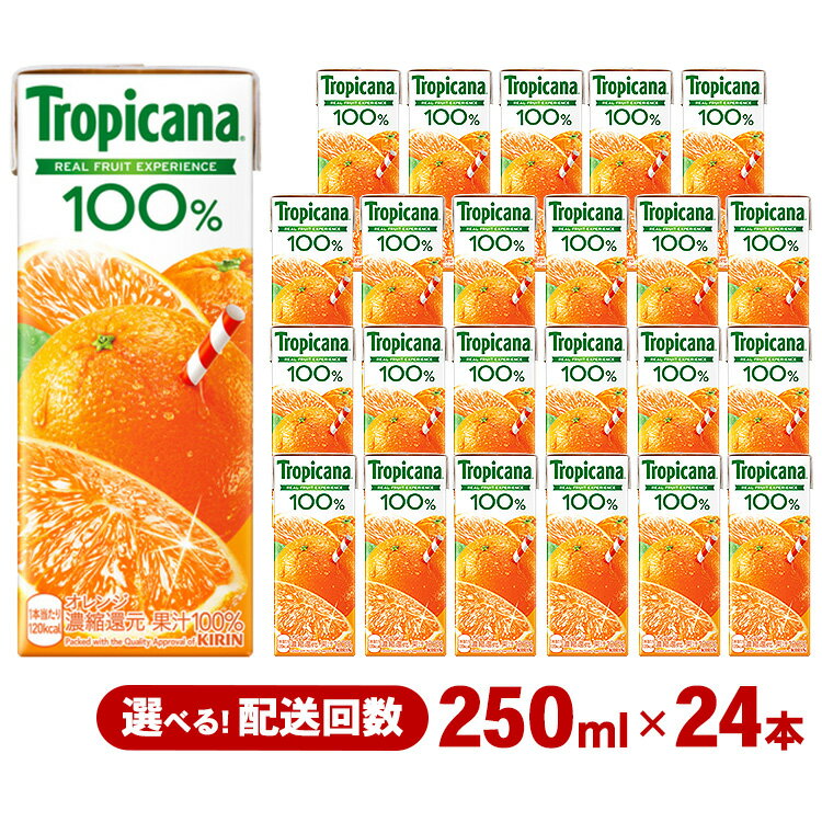 【ふるさと納税】【家計応援】トロピカーナ オレンジジュース 100% 250ml LLスリム ×24本 | ふるさと納税 ジュース フルーツジュース オレンジジュース ジュース100％ トロピカーナオレンジ パックジュース ギフト 詰合せ セット 紙パック 贈答品 贈り物