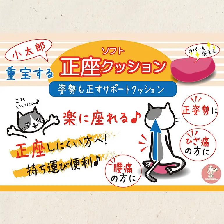 姿勢も良くなる正座クッション 正座 あぐら 座禅 瞑想 骨盤 立てる クッション 広島 安芸高田市