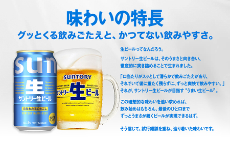 ビール サントリー 生ビール 350ml 24本 1ケース《30日以内に出荷予定(土日祝除く)》