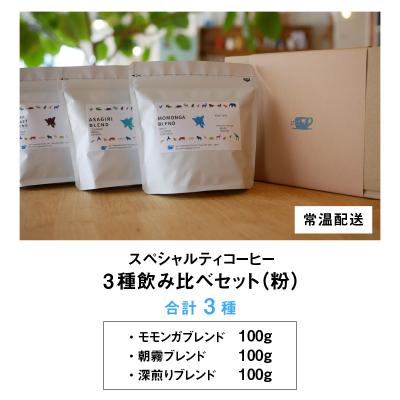 ふるさと納税 大野市 モモンガコーヒーのスペシャルティコーヒー3種飲み比べセット(粉) |  | 03