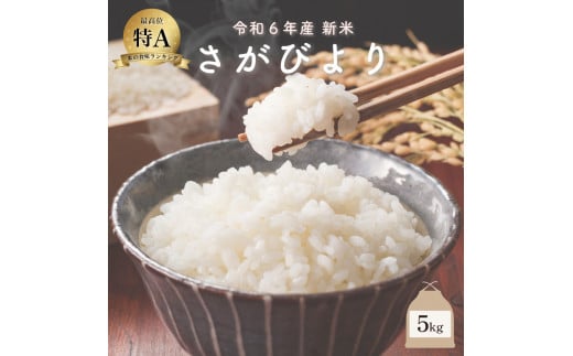 新米 令和6年産 さがびより 5kg ／米 お米 返礼品 飯 ごはん 弁当 銘柄米 白米 県産米 佐賀県産 国産米 精米 ブランド米 おにぎり 国産 食品 人気 おすすめ ふるさと納税米 新米 精白米 主食 ご飯 kg