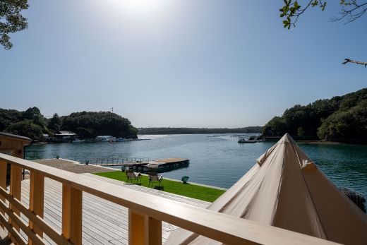 【英虞湾クルーズ付き！】宿泊付き・うみらぼ一島貸し利用券+英虞湾内クルーズセット（2名まで） / 貸し切り 貸切 キャンプ BBQ サウナ コワーキング 伊勢志摩 海 島 離島 旅行 チケット クルー