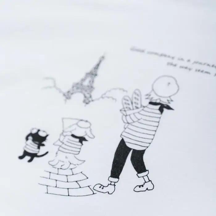 《0》【KEYMEMORY 鎌倉】トラベルイラストTシャツ WHTIE