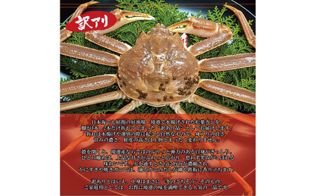 境港産 松葉ガニ350g（活冷）訳あり
