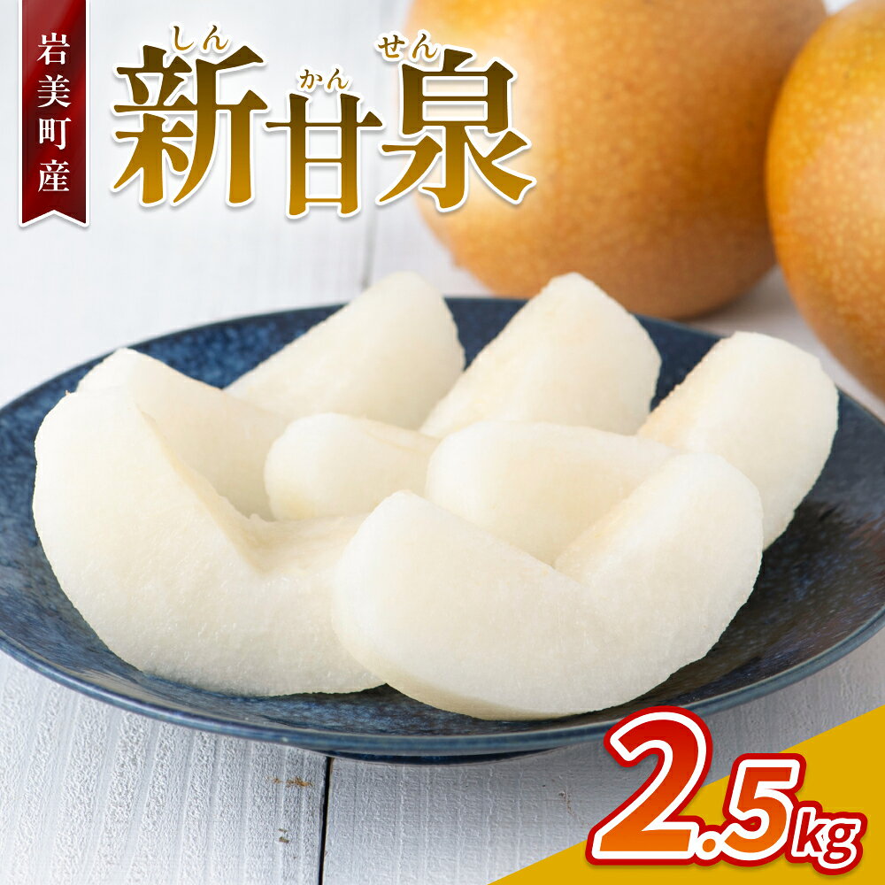 【ふるさと納税】【先行予約】新甘泉（梨）2.5kg 2026年収穫後 9月頃～順次発送予定 （着日指定不可）鳥取県 岩美町産【41003】