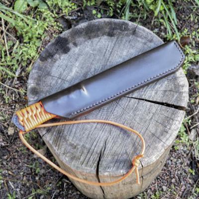 ふるさと納税 南国市 土佐鍛 焚き火遊び鉈フルタング【剣型/オレンジ】 |  | 02