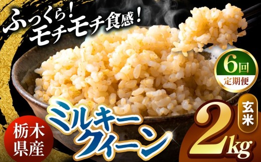 【令和8年産 先行予約】 ＼訳あり／ ミルキークイーン  玄米 2kg 【定期便 6回】 | 米 お米 こめ コメ 白米 ご飯 ごはん 美味しい 米 ミルキークイーン 2kg   銘柄米 ブランド米 令和8年産 産地直送  定期便 6回 新米  国産 国産米 栃木県産 お米 栃木県産米 お取り寄せ  2026年産 米 kome 栃木県 真岡市