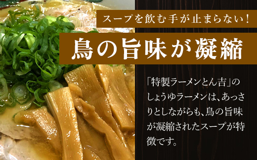 京都福知山 特製ラーメンとん吉のしょうゆラーメン（冷凍・3食分） ふるさと納税 とん吉 冷凍 ラーメン しょうゆ 醤油 しょうゆラーメン 醤油ラーメン あっさり 細麺 麺 人気 おすすめ お取り寄せ 