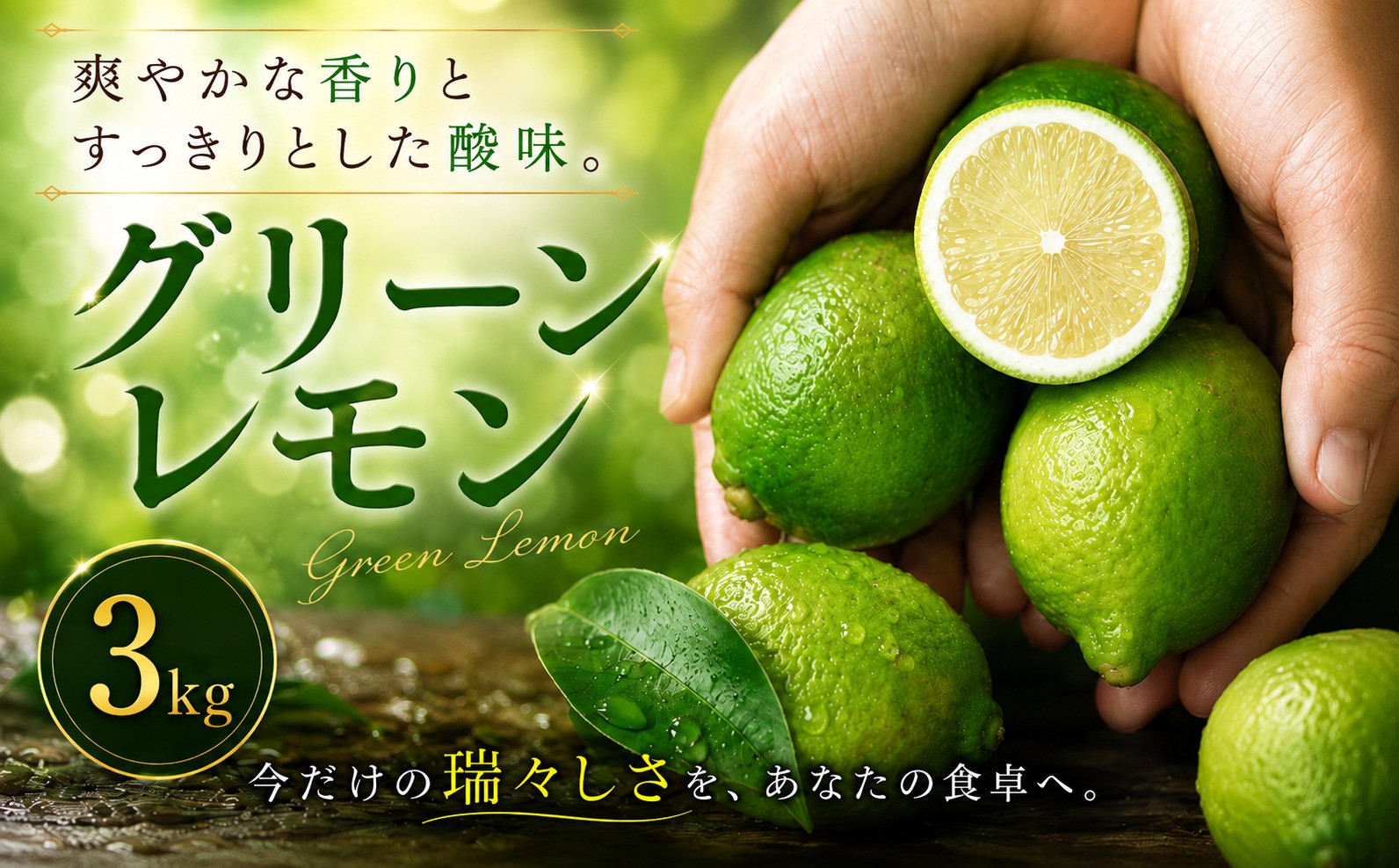 
                  【選び抜いた一箱】 鮮烈な酸味 【グリーンレモン】 3kg 愛媛県産 【2026年9月下旬頃から順次発送】 | れもん レモン lemon 檸檬 訳あり フルーツ 柑橘 果物 おすすめ お勧め お取り寄せ ギフト 愛媛県 松山市
                
