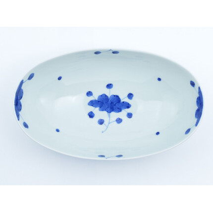 有田焼 見込牡丹 楕円ボール(大)【まるぶん】食器 器 うつわ 手描き カレー皿 パスタ皿 A14-114_イメージ4