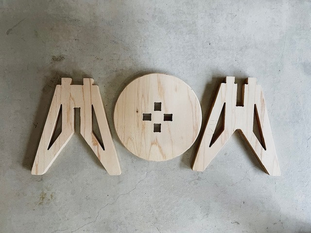 
444. Plywood Stool 組み立て式 合板 スツール 椅子 DIY
